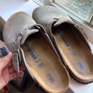 Birkenstock Boston Suede Clogs